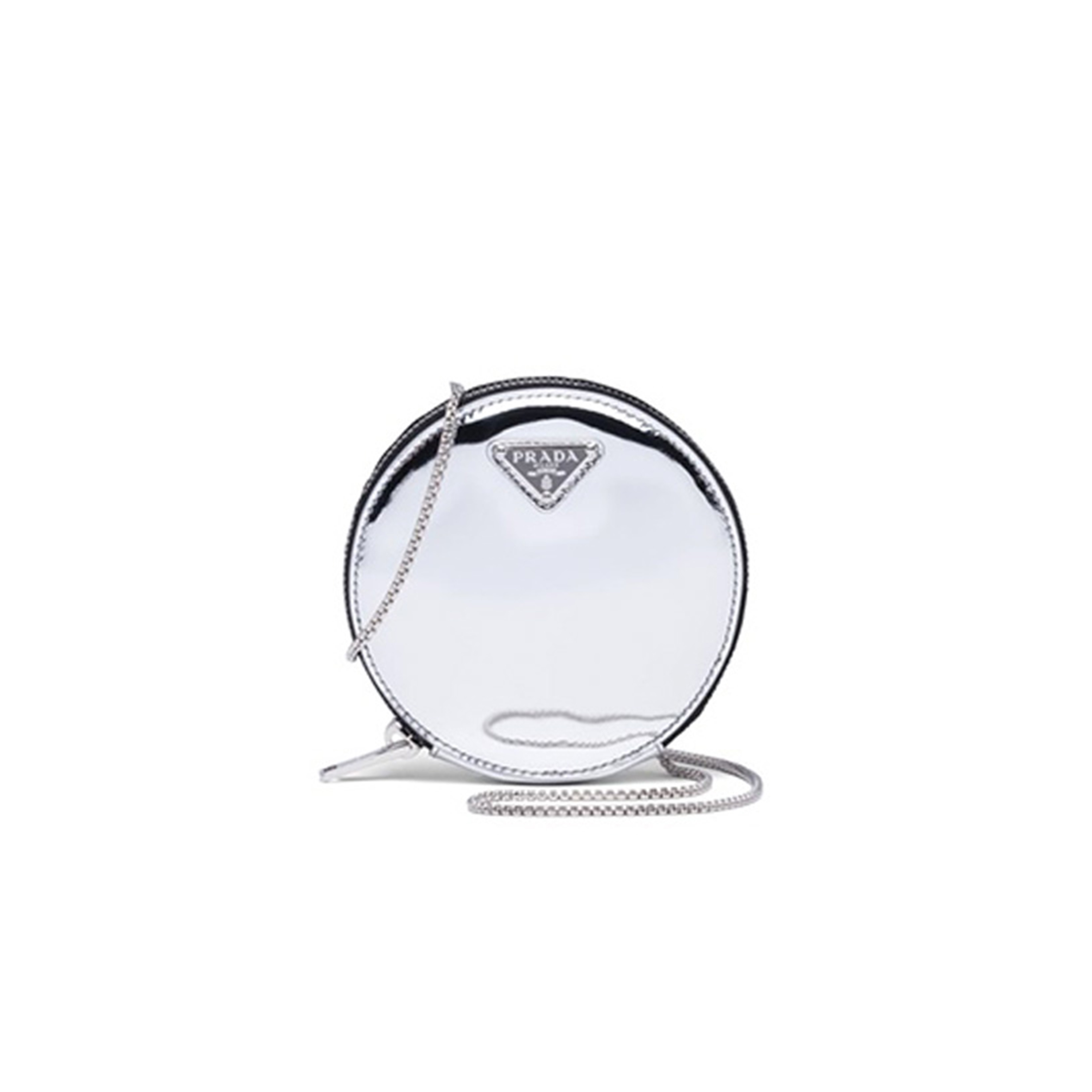 PRADA GLOSSY LEATHER MINI CLUTCH 1NR003  (12*12*2cm) 